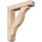 Ekena Millwork Funston Craftsman Smooth Bracket w/ Offset Brace, Douglas Fir, 5 1/2"W x 24"D x 28"H BKT0604X24X28FST04SDF - alternate 1